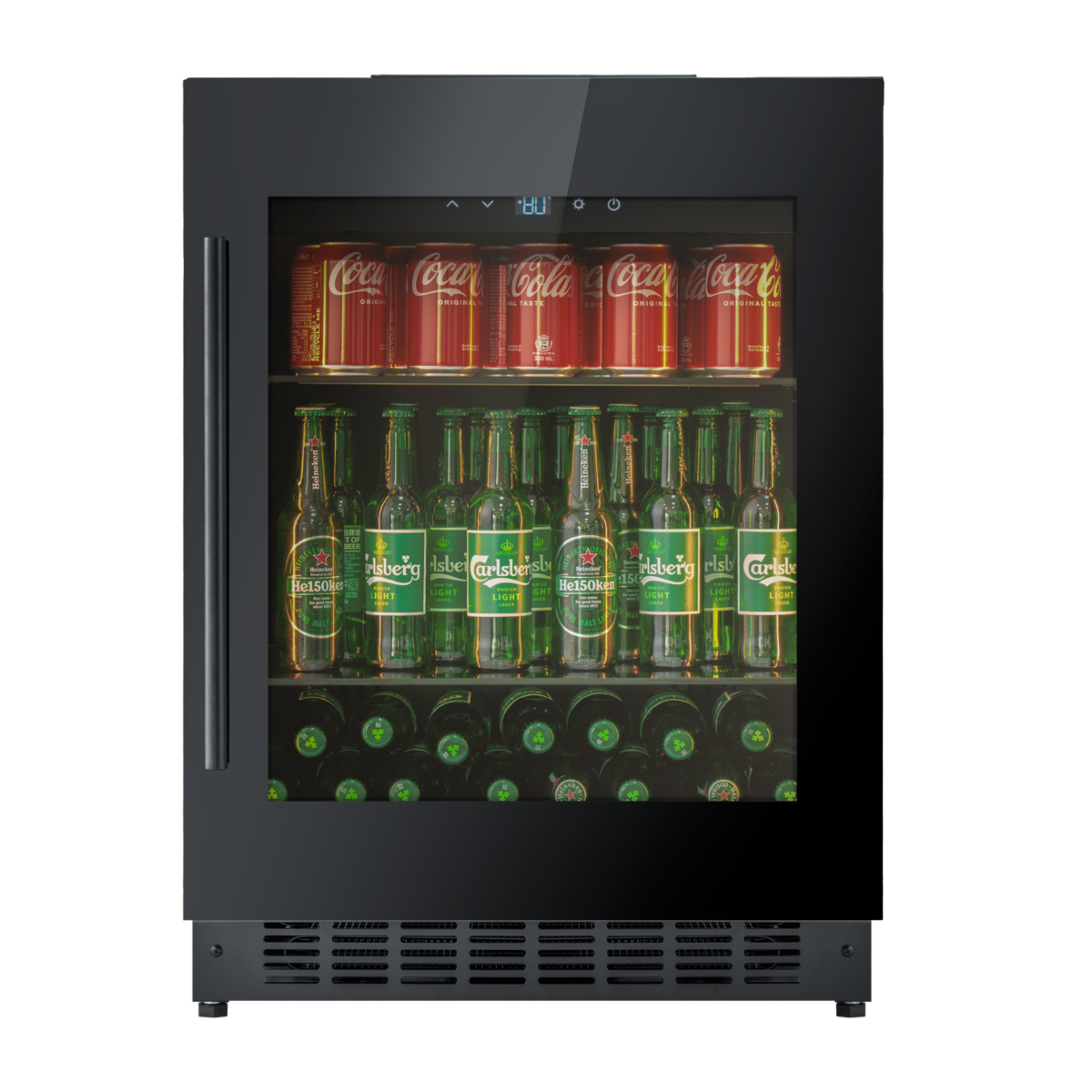 BV34-BH - Drankkoelkast - 118L - Zwart glas