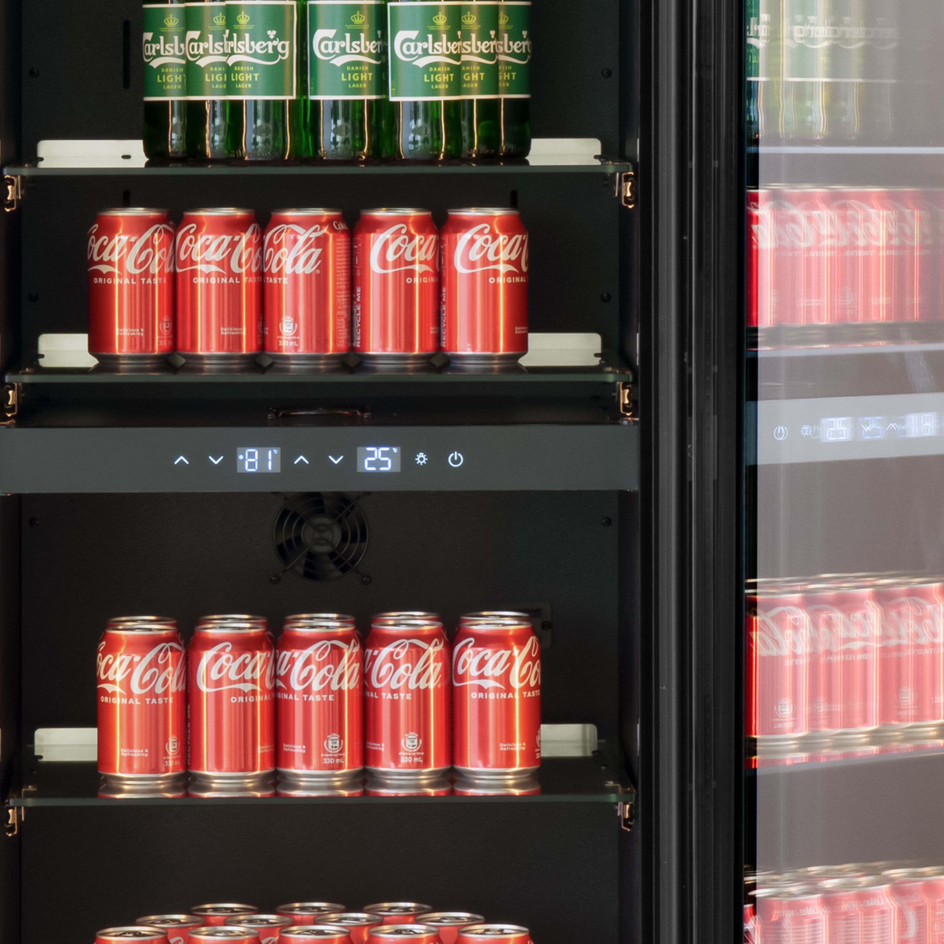 BV96PANEL-TO - Push 2 Open Beverage Fridge - 255L - PANEL READY