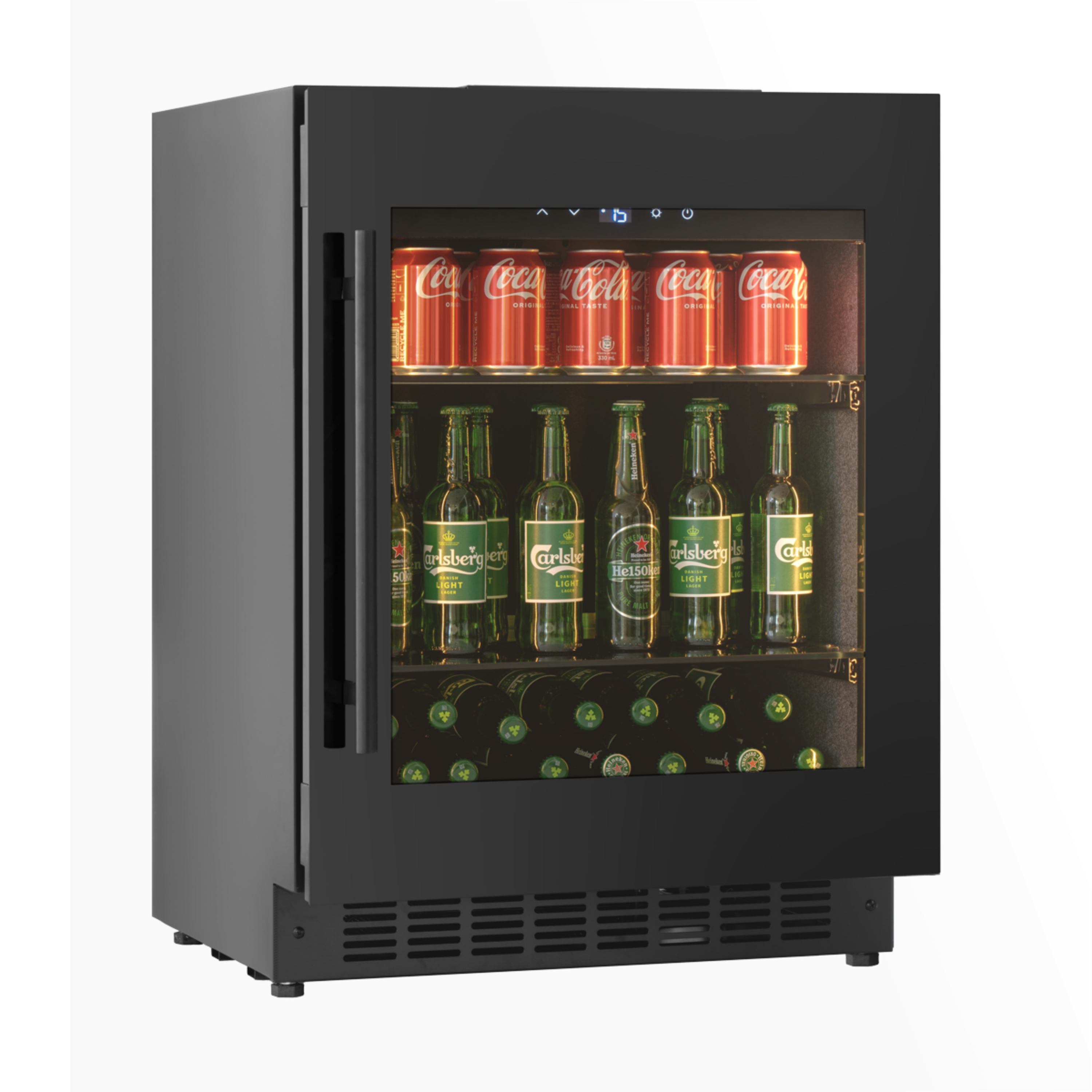 BV34-BH - Drankkoelkast - 118L - Zwart glas