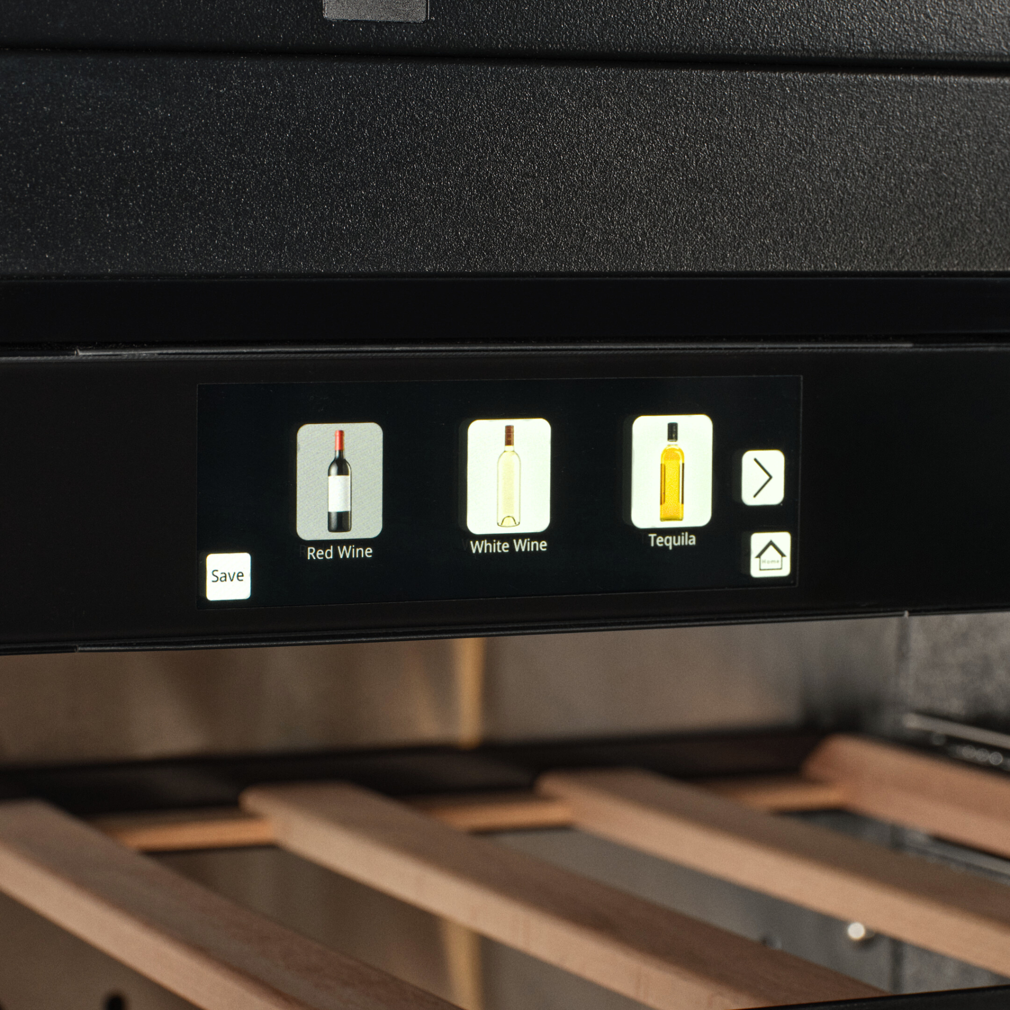 TFT-BV18B-TO - 300mm wide - Push 2 Open Beverage Fridge - 51L - Black Glass