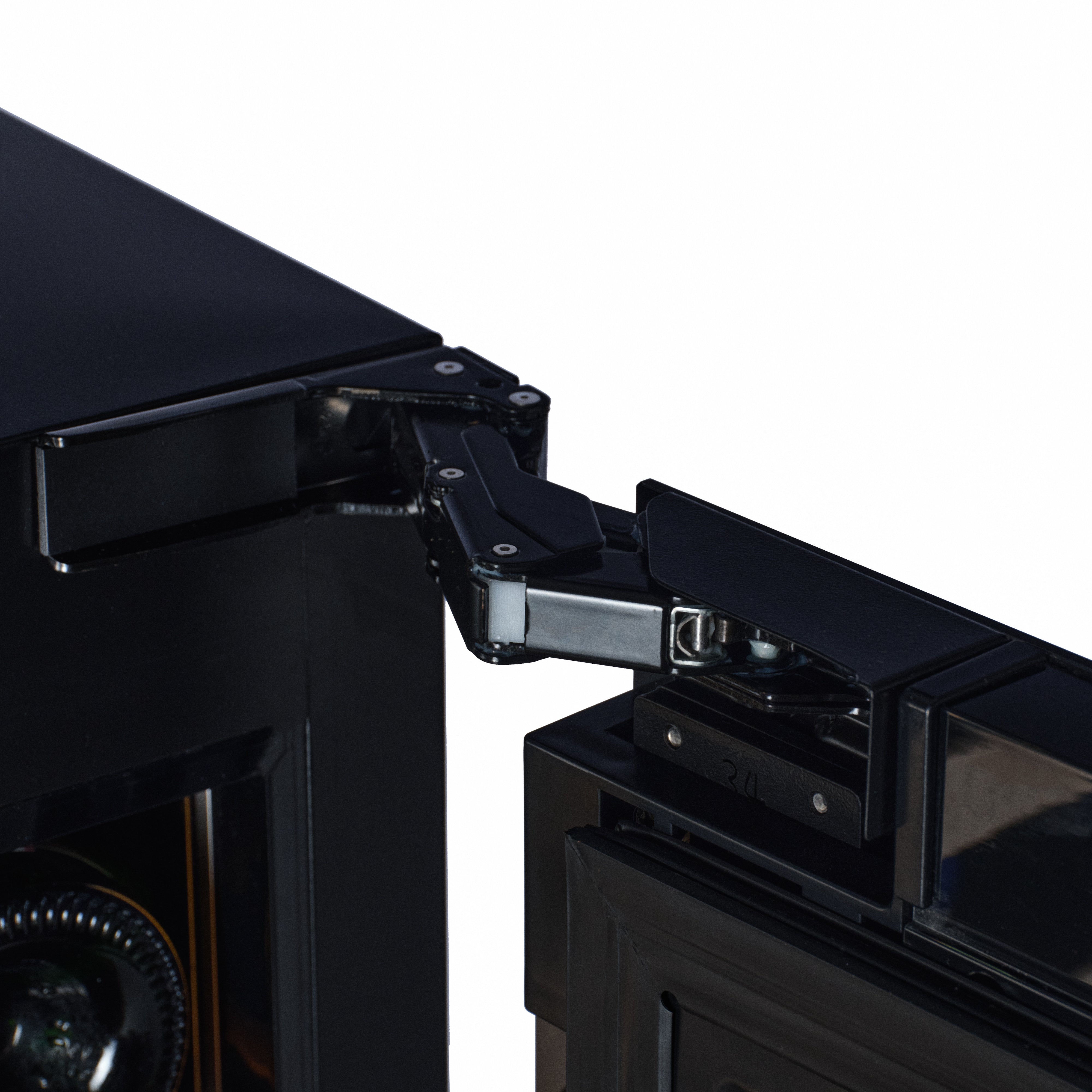 W34-BH - Wijnkoelkast - 36 flessen - Zwart glas