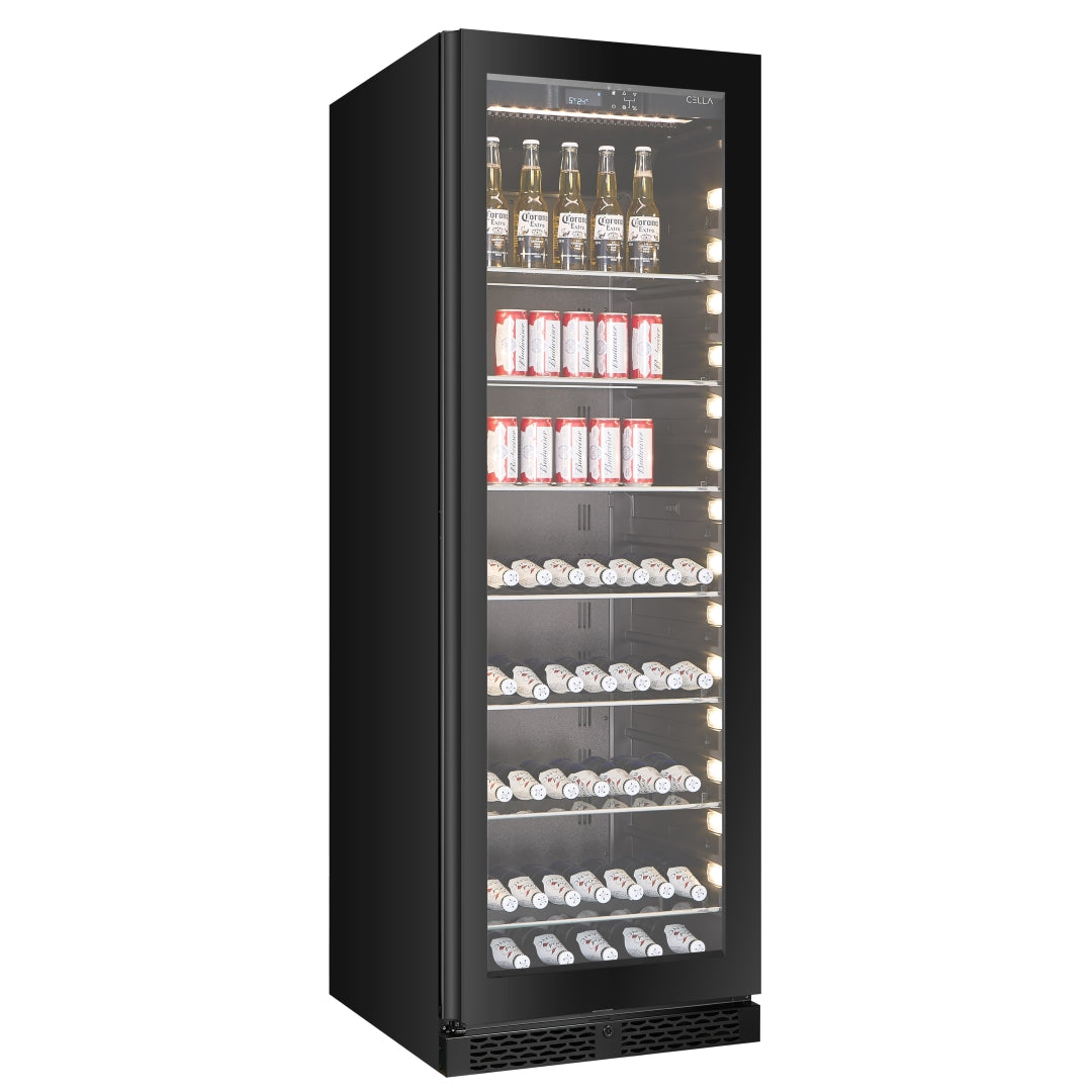 BV122S-BLACK - 336L / 315 Can Beverage Fridge