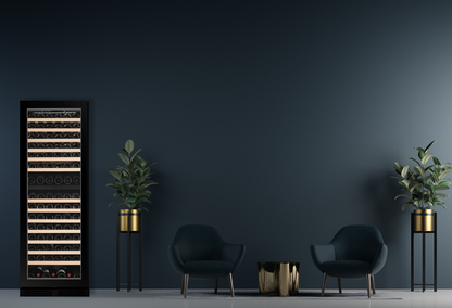 FWS93D-BLACK - 101 flessen wijnkoelkast
