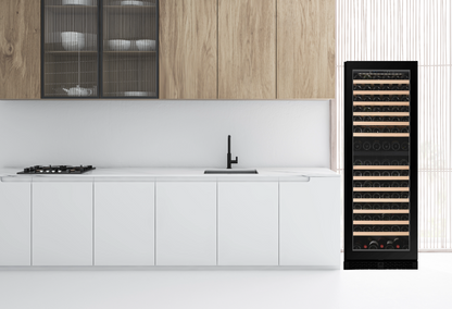 FWS154D-BLACK - 154 flessen wijnkoelkast