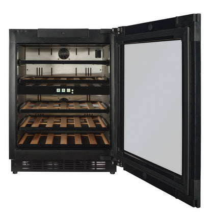 TFT-W34B-TO - Push 2 Open Wine Fridge - 36 Bottle - Black Glass