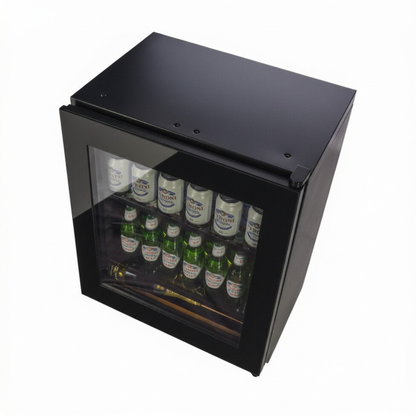 W30B-TO - 450mm Deep - Push2Open Wine Fridge - 33 Bottle - Black Glass