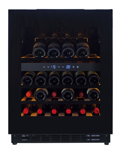 UITLOOPMODEL - W34B-TO - Wijnkoelkast met push-to-open-functie - 36 flessen - zwart glas