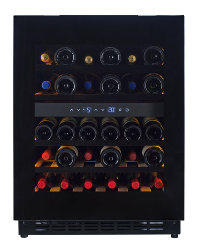 UITLOOPMODEL - W34B-TO - Wijnkoelkast met push-to-open-functie - 36 flessen - zwart glas