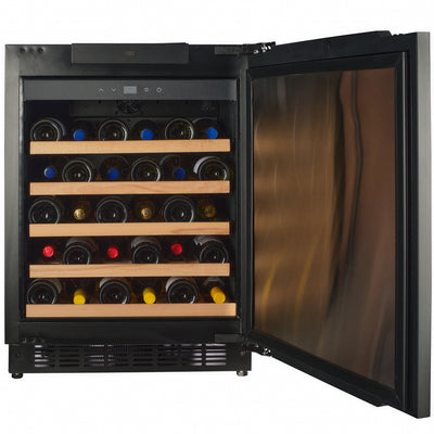 W41-PANEL - Wijnkoelkast met paneelvoorbereiding - 38 flessen - Zwart