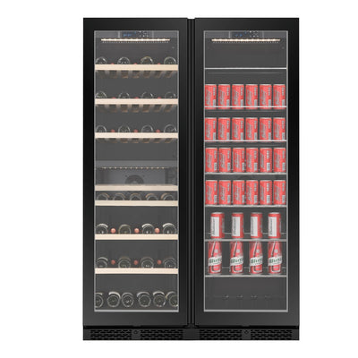 WBV122D-BLACK - Combinatiekoelkast voor wijn en dranken