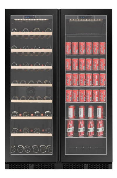 WBV122S-BLACK - Combinatiekoelkast voor wijn en dranken