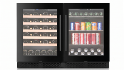 WBV46S-BLACK - Combinatiekoelkast voor wijn en dranken
